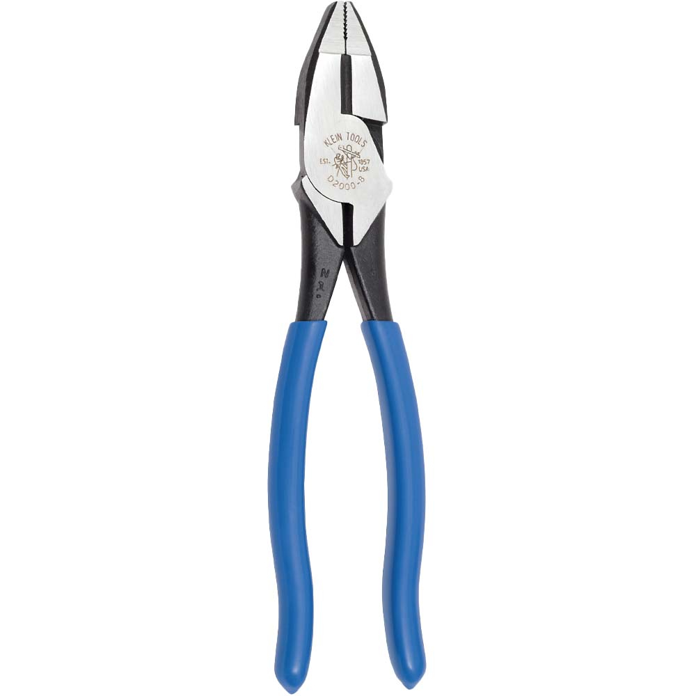 Klein Lineman's Pliers, Heavy-Duty Side Cutting, 8-Inch # D2000-8