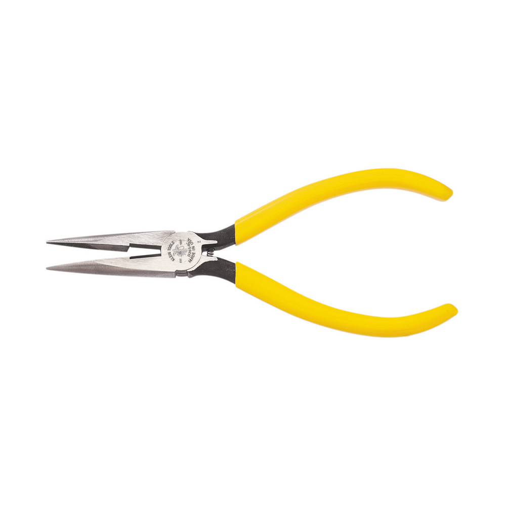 Klein Pliers, Needle Nose Side-Cutters with Spring, 6-Inch # D203-6C