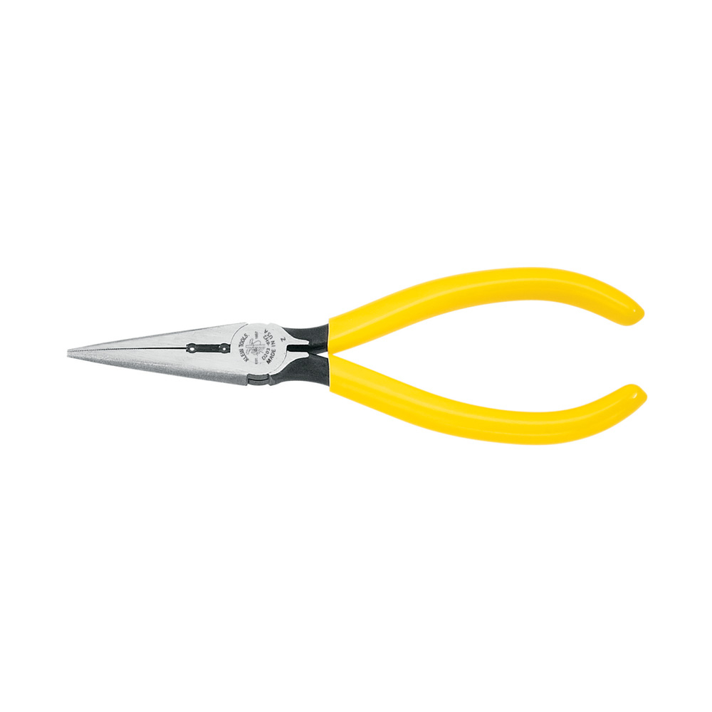 Klein Pliers, Needle Nose Side-Cutters, Stripping, 6-Inch # D203-6H2