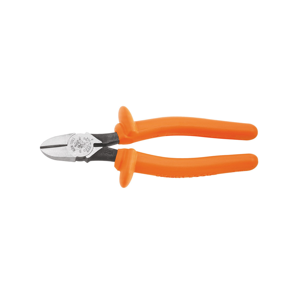 Klein Diagonal Cutting Pliers, Insulated, 7-Inch # D220-7-INS