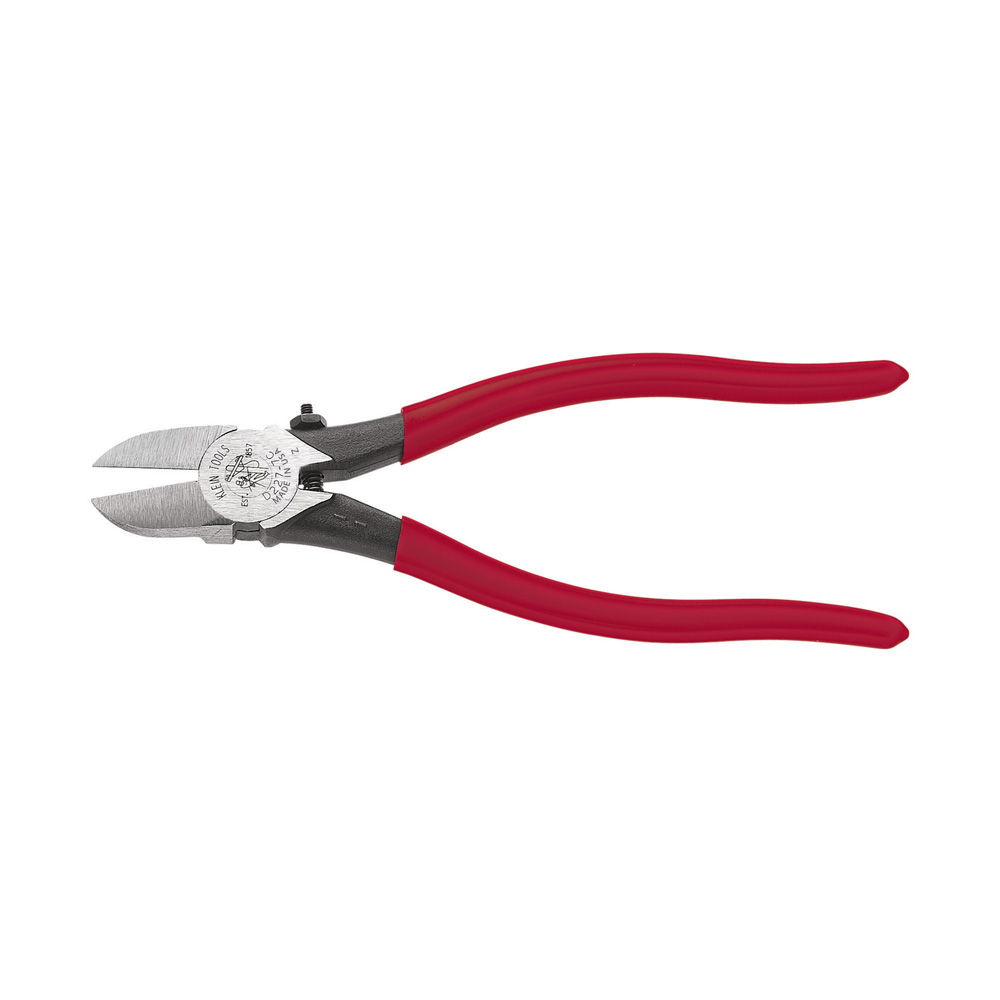 Klein Diagonal Cutting Pliers, Spring-Loaded, Plastic Cutting, 7-Inch # D227-7C