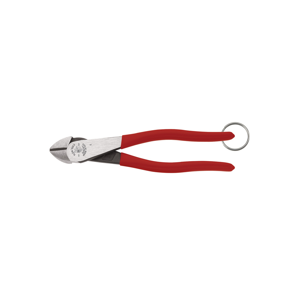 Klein Diagonal Cutting Pliers, High-Leverage, Tie Ring, 8-Inch # D228-8TT