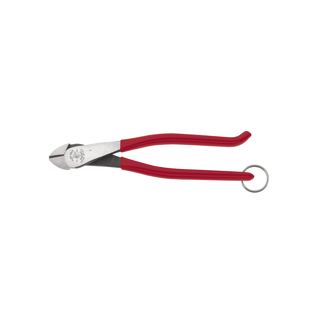 Klein Ironworker's Diagonal Cutting Pliers, with Tether Ring, 9-Inch # D248-9STT