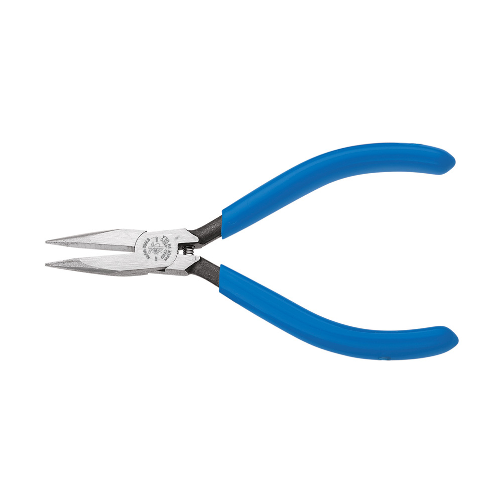Klein Electronics Pliers, Slim Needle Nose, Spring-Loaded, 4-Inch # D322-41/2C