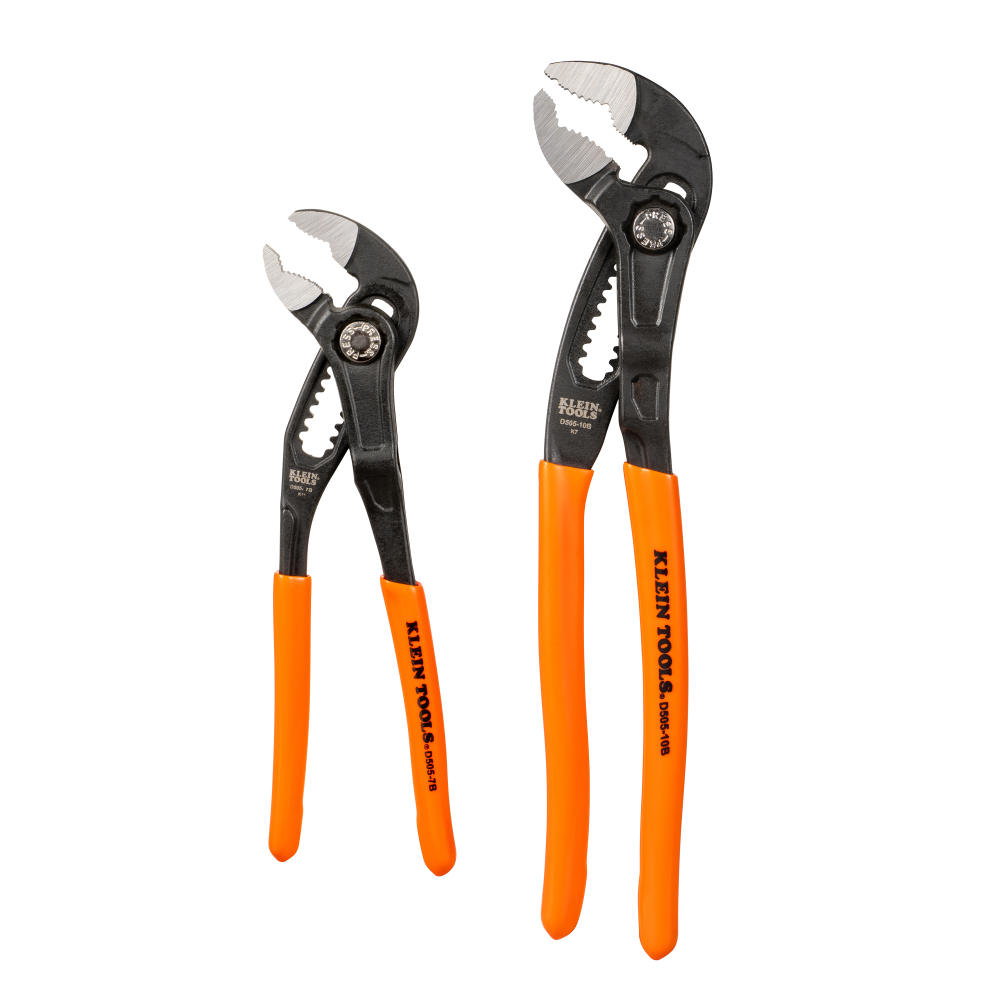 Klein Quick Adjust Klaw Pump Pliers Set, 2-Piece # D5052BKIT