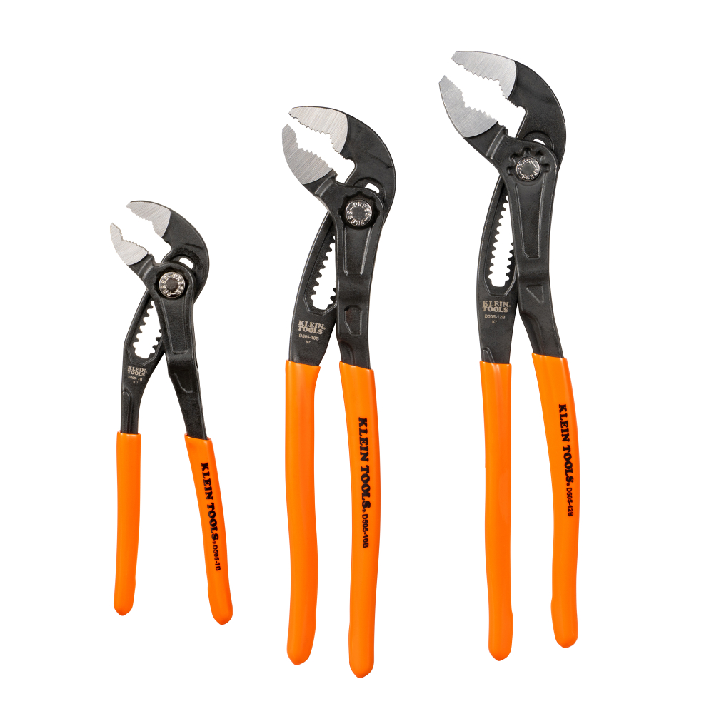 Klein Quick Adjust Klaw Pump Pliers Set, 3-Piece # D5053BKIT