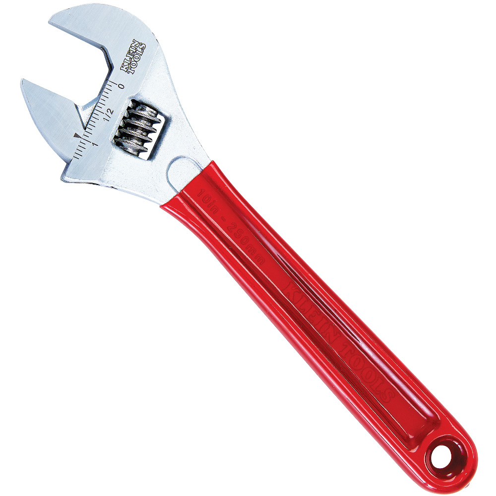Klein Adjustable Wrench Extra Capacity, 10-Inch # D507-10