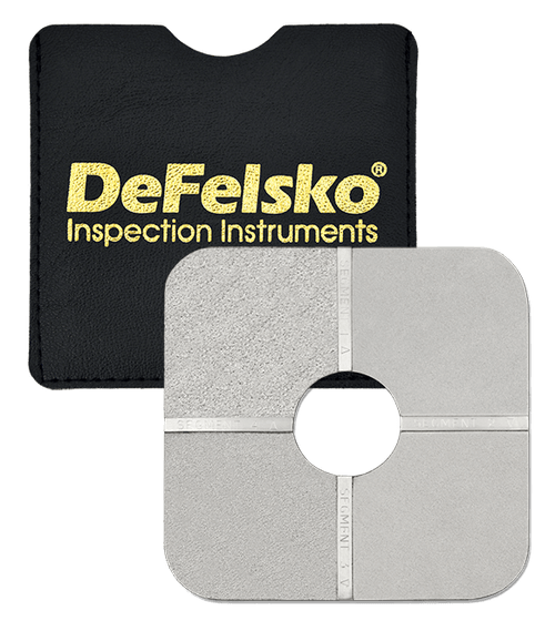 DeFelsko Surface Roughness Comparator - Shot Blast- 25, 40, 70, 100 micron # SRCMICSHOT