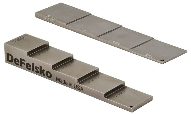 DeFelsko Certified Thin Step Block - for PosiTector UTG P # STDUTGP