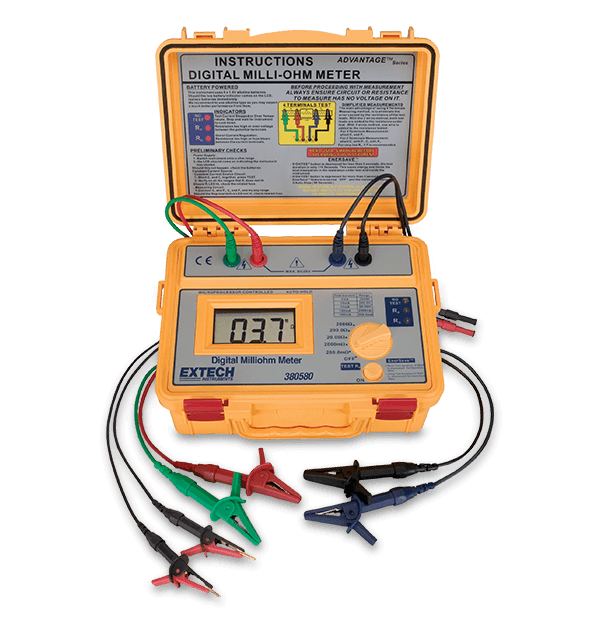 Extech 380580 Milliohm Meter, Battery Powered # 380580