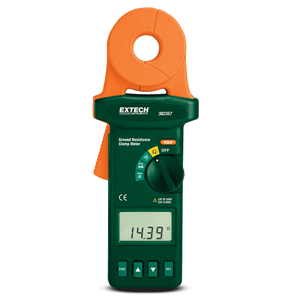 Extech 382357 Resistance Tester Clamp-on, Ground # 382357