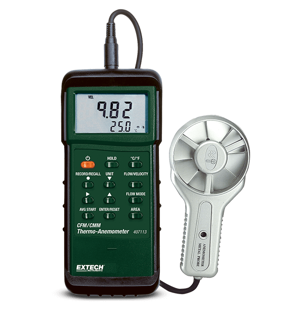 Extech 407113 Anemometer, Vane Heavy Duty w/ Holster # 407113