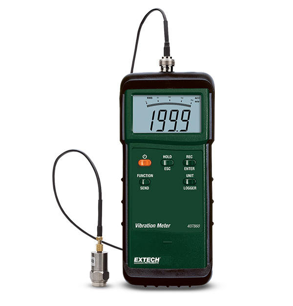 Extech 407860-NIST Vibration Meter w/NIST, 407860 # 407860-NIST