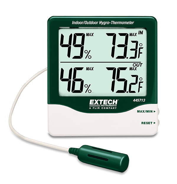 Extech 445713 RH Indicator, Big Digit Indoor/Outdoor # 445713