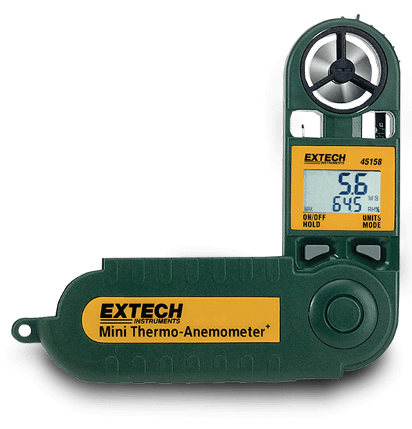 Extech 45158 Anemometer, RH/Temp, Mini # 45158