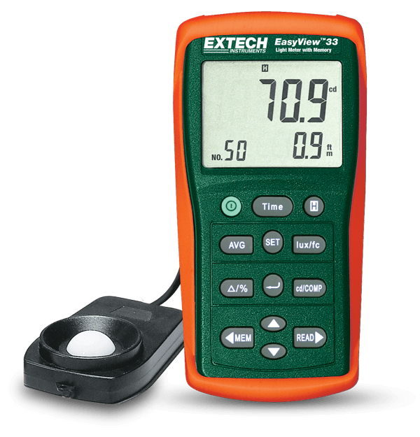 Extech EA33 Light Meter with Memory Easyview 30 Series # EA33