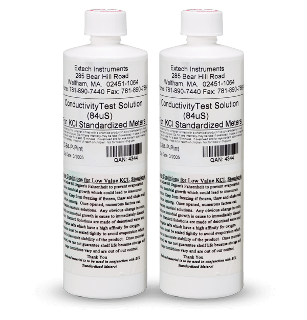 Extech EC-84-P Conductivity Standard 2 Bottles -- 1 Pint Each # EC-84-P