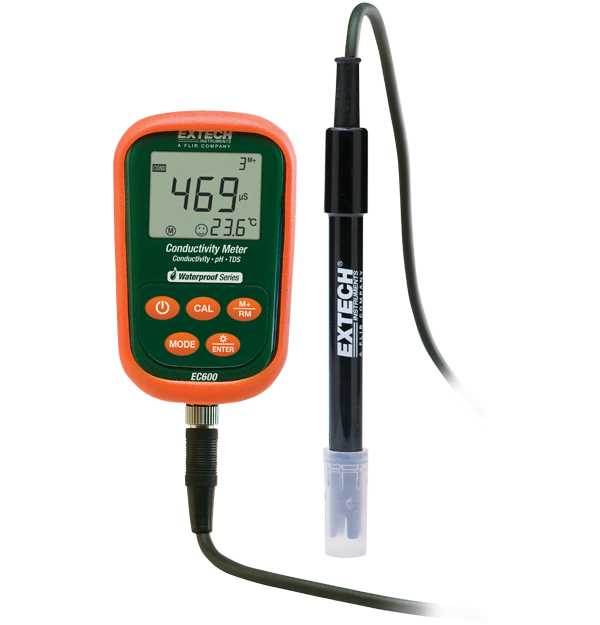Extech EC600 pH/mV/Temp/Cond/TDS Meter # EC600