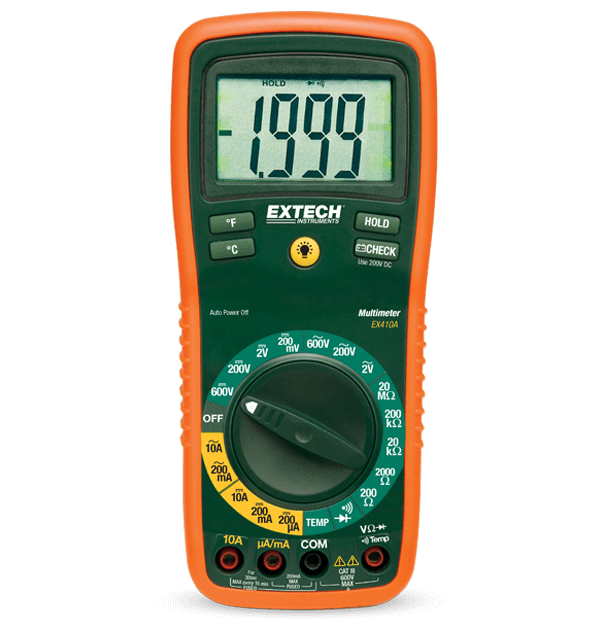 Extech EX410A Multimeter Manual Ranging DMM # EX410A