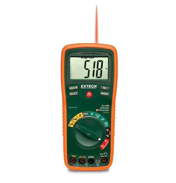 Extech EX470A-NISTL Multimeter, TRMS DMM w/Ltd. NIST-No IR Function # EX470A-NISTL