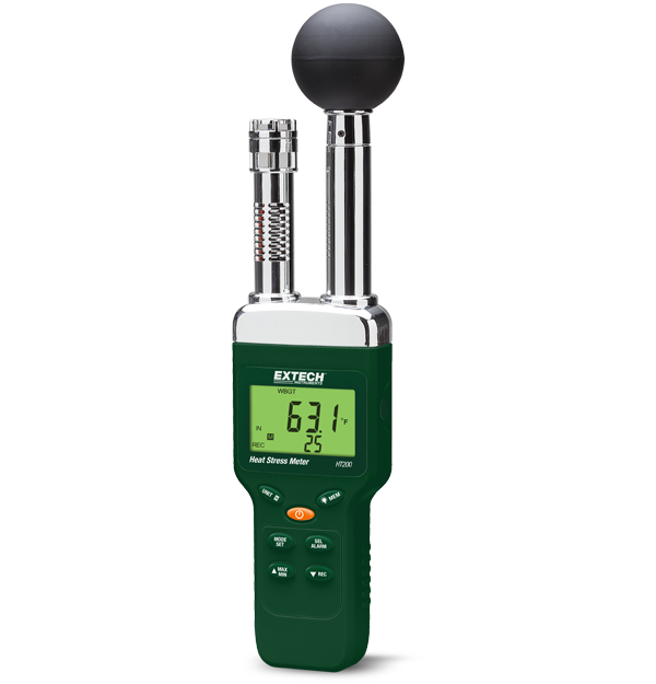 Extech HT200 Heat Stress (Wgbt) Wet Bulb Globe Temperature Meter # HT200