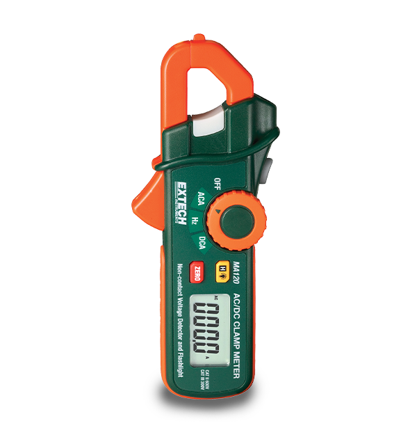 Extech MA120 Clamp Meter, Mini, AC/DC w/Ncv/flashlight # MA120