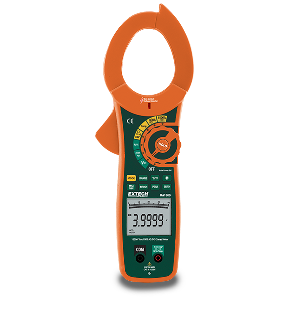 Extech MA1500 Clamp Meter, TRMS AC/DC w/NCV # MA1500