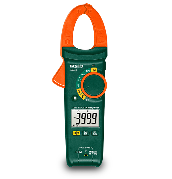 Extech MA445 Clamp Meter, 400A TRMS AC/DC w/NCV # MA445