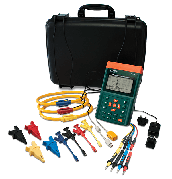 Extech PQ3350-3 Power Quality Meter w/ 3000A Flex Clamp # PQ3350-3