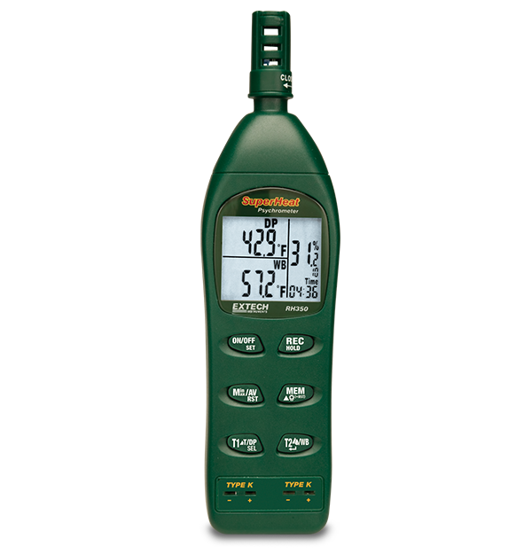 Extech RH350-NIST Psychrometer w/NIST RH350 # RH350-NIST