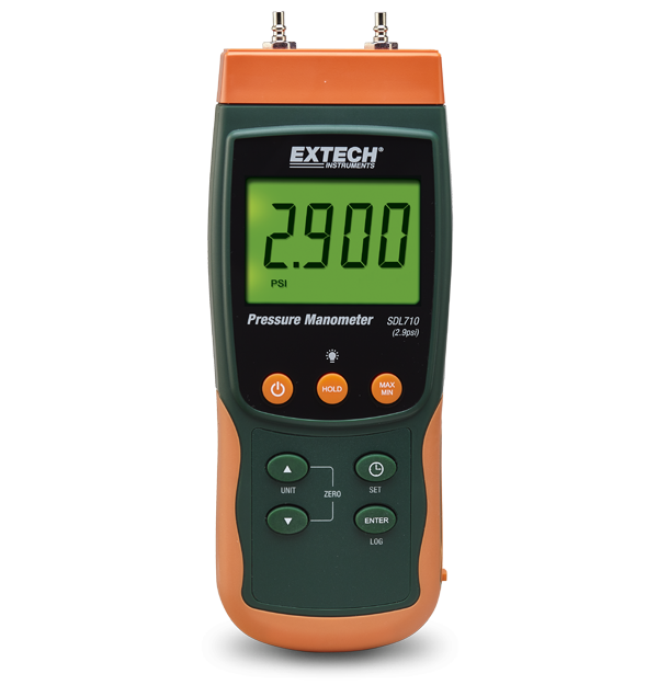 Extech SDL710 Differential Pressure Manometer Datalogger 2.9 PSI # SDL710