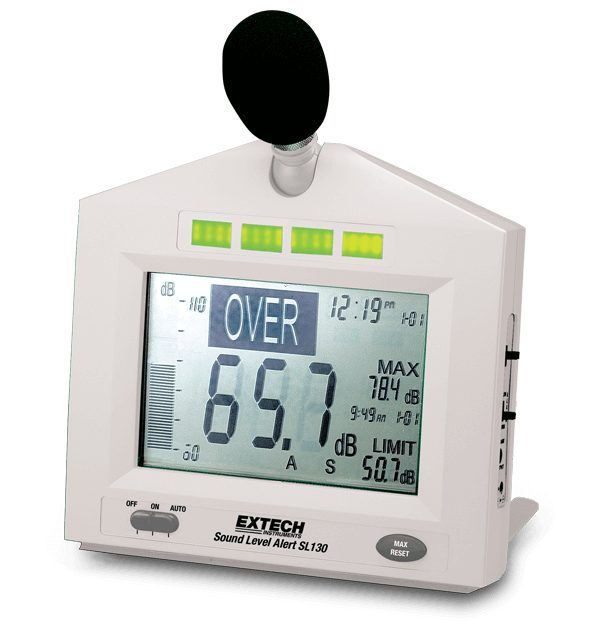 Extech SL130W Sound Level Alert, White Housing # SL130W