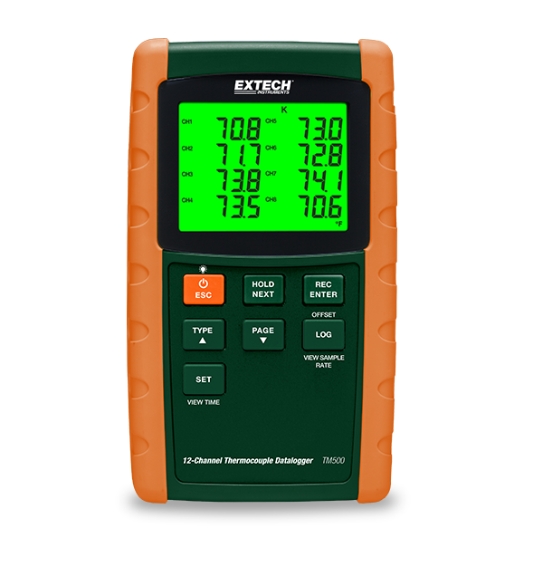 Extech TM500 12 Channel Thermocouple Datalogger # TM500
