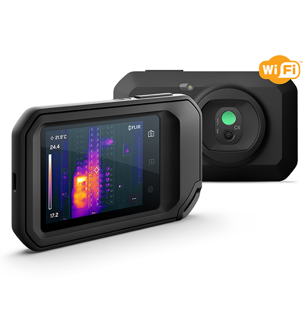 FLIR C5 Compact Professional Thermal Camera w/MSX and WiFi 160 x 120 Resolution/9 Hz # C5