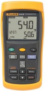 Fluke 54-2 B 60HZ Dual Input Thermometer w/ USB Recording, 60 Hz Noise Rejection