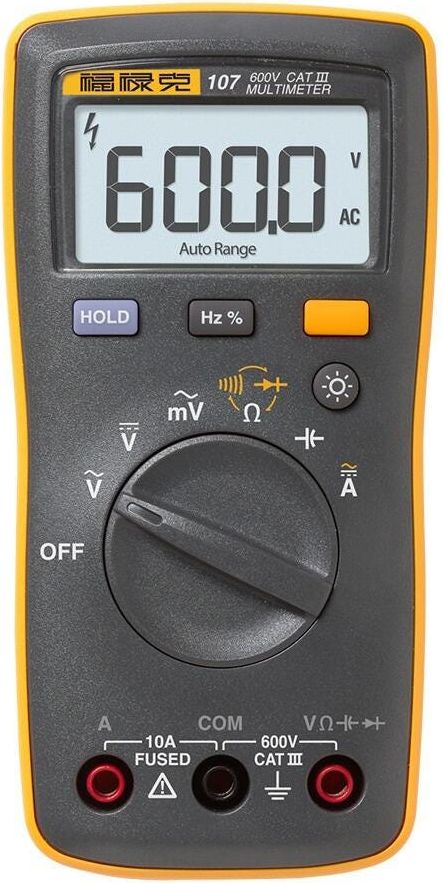 Fluke 107 CAT III 600V DMM ESP # FLUKE-107 ESP