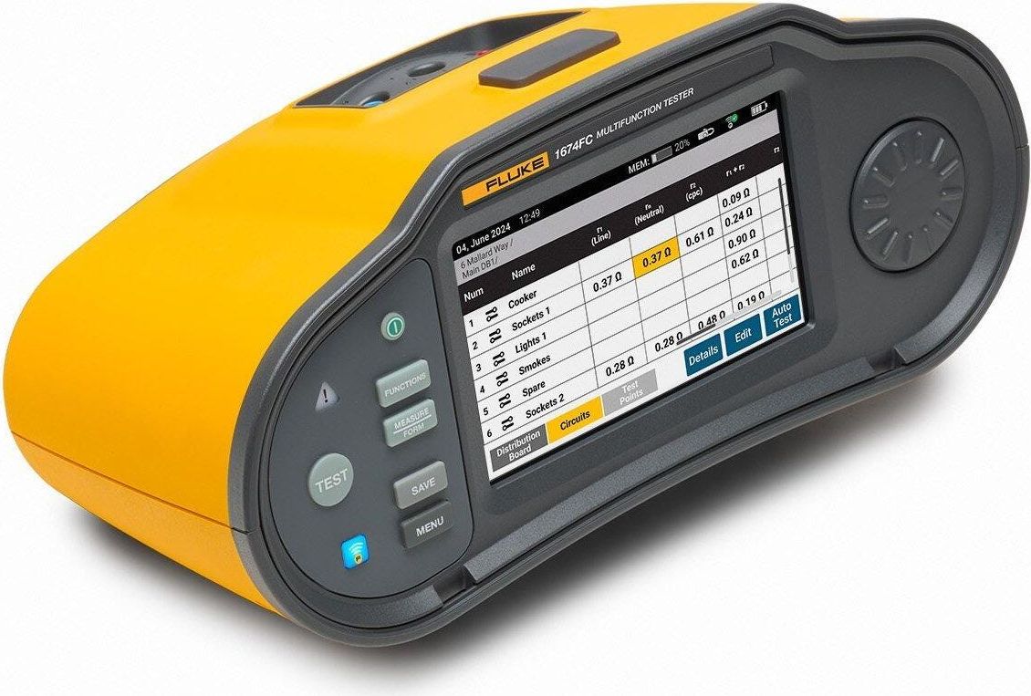Fluke 1672 Installation Tester with TruTest Software (Schuko) # 1672 SCH FTT