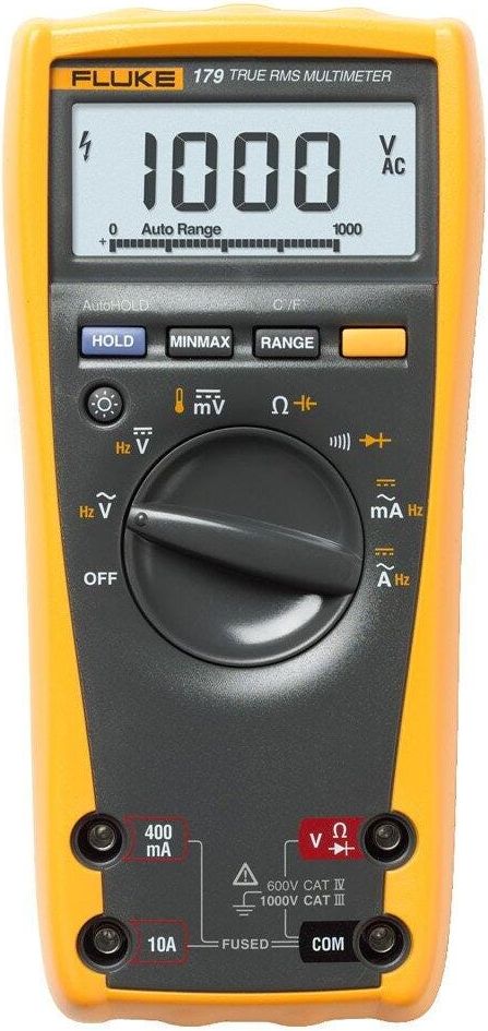 Fluke 179 ESFP TRMS Multimeter with Backlight & Temp # FLUKE-179 ESFP