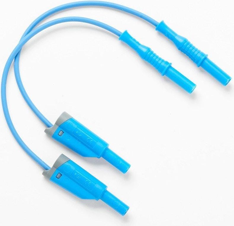 Fluke 17XX-TL 2M Blue, Non-Stackable Plug and 2X Alligator Clips # FLUKE-17XX-TL 2M