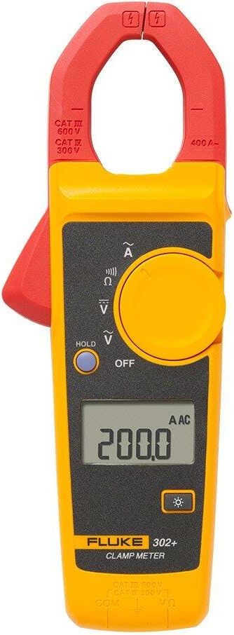 Fluke 302+-R 400A AC Clamp Meter, Retail # FLUKE-302+-R