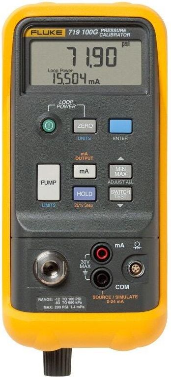 Fluke 719 30G Electric Pressure Calibrator, 30 PSI, 2 Bar # FLUKE-719 30G