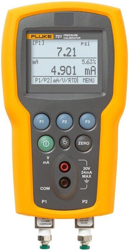 Fluke 721-1601 Dual Sensor Pressure Calibrator, 16 PSIG, 100 PSIG # FLUKE-721-1601