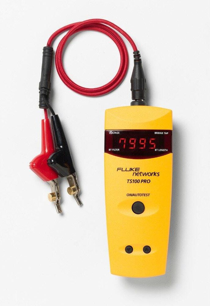 Fluke TS100 Pro Cable Fault Finder TDR Kit w/ Bridge Tap Detect # TS100-PRO-BT-TDR