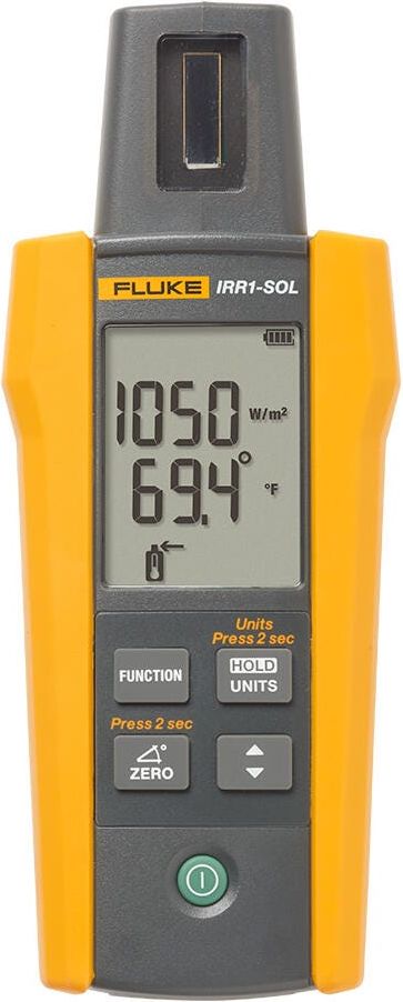 Fluke IRR1-SOL Solar Irradiance Meter, with Temp Probe, Carry Case # FLK-IRR1-SOL