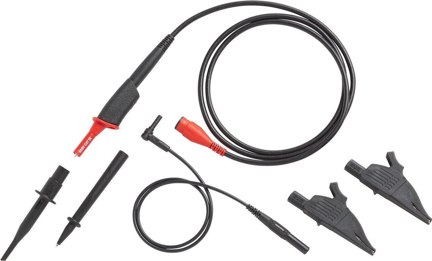 Fluke VPS421-G Volt. Probe Set Grey-Black 4 mm 150 MHz 100:1 2000V-1000V CAT III to Earth # VPS421-G