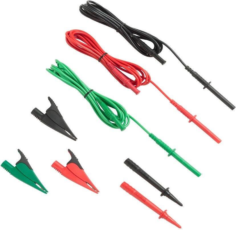 Fluke TL1550B Test Lead Set with Alligator Clips, Red/Black/Green # TL1550B