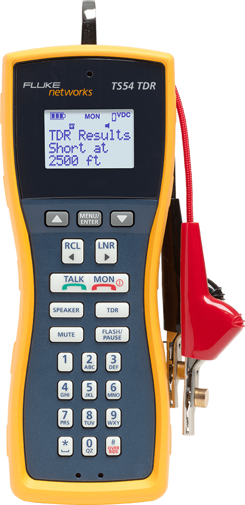 Fluke TS54 Pro LCD Butt-in Test Set + TDR, Abn with Piercing Pin # TS54-A-09-TDR