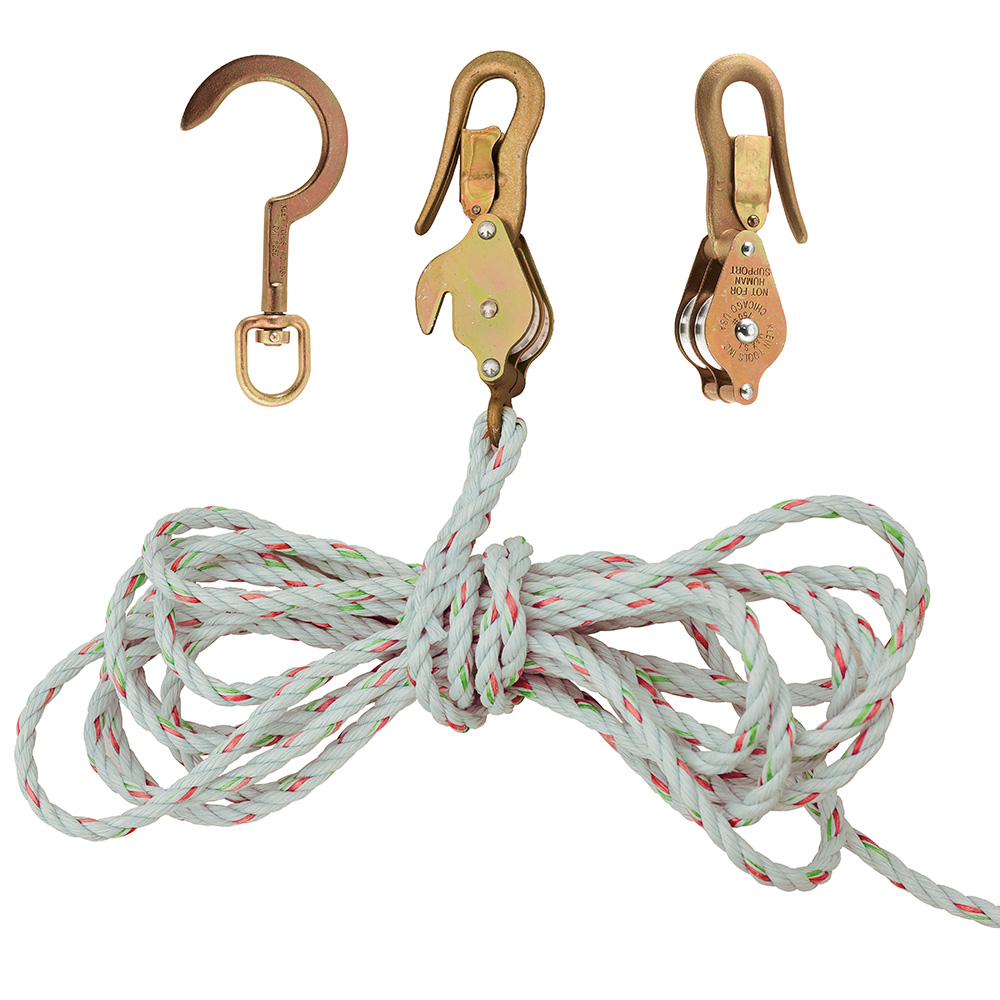 Klein Block and Tackle, Spliced to H268, Block H267, Swivel Anchor Hook 259 # H1802-30SSR