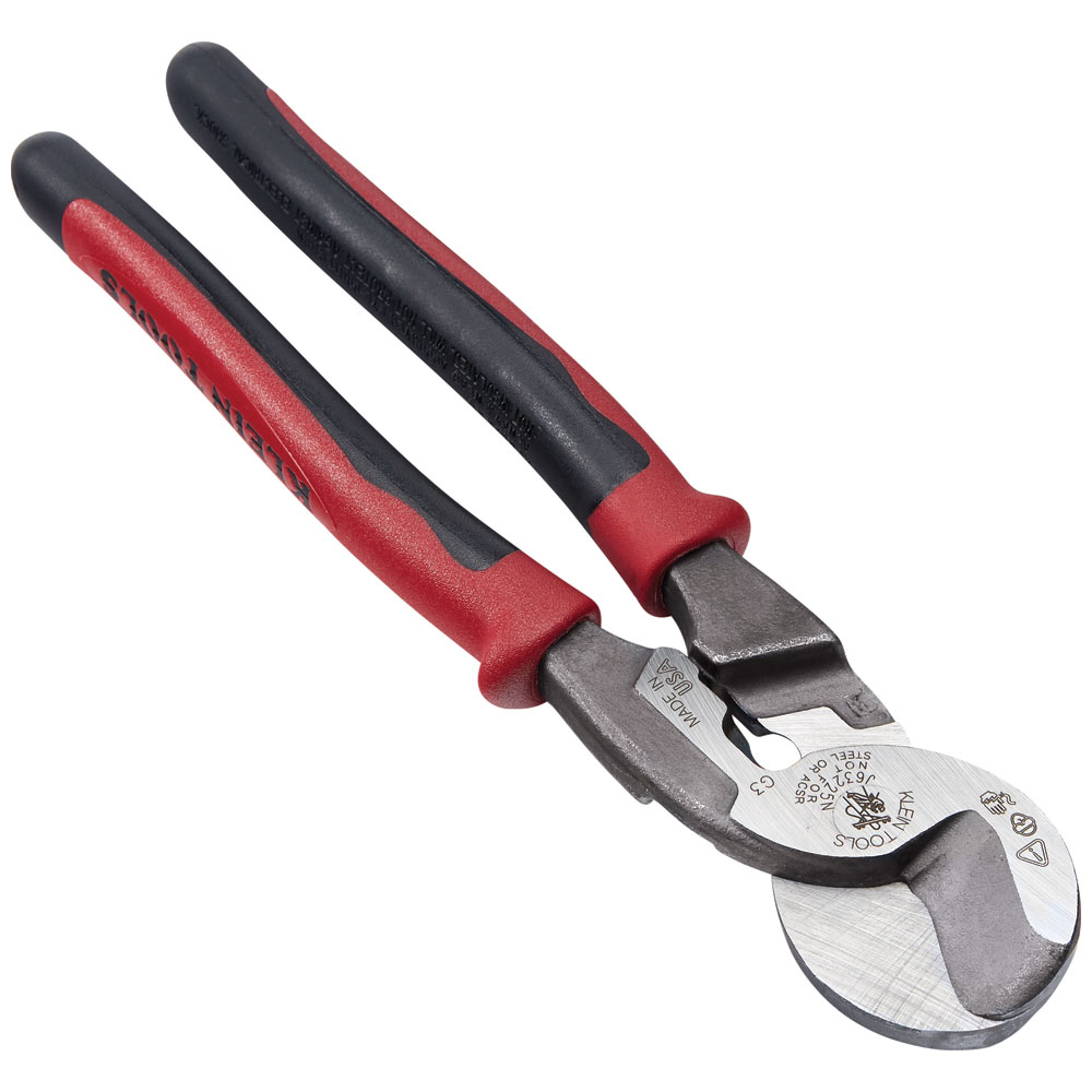 Klein Journeyman High Leverage Cable Cutter with Stripping # J63225N