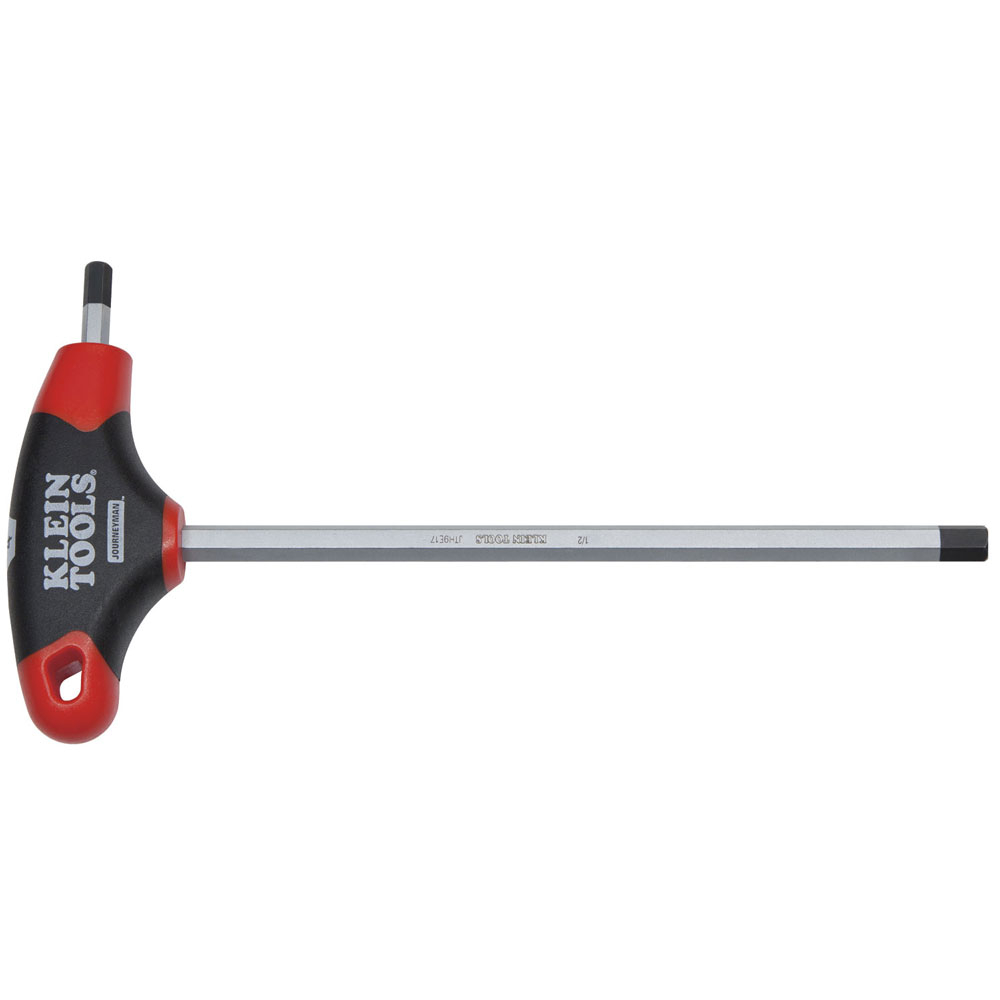 Klein 1/2-Inch Hex Key, Journeyman T-Handle, 9-Inch # JTH9E17